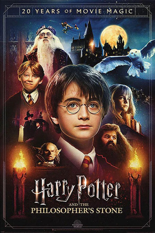 Poster Harry Potter 20 Years Of Movie Magic 61x91 5cm Pyramid PP34925 | Yourdecoration.co.uk