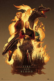 Poster House Of The Dragon Fire And Blood 61x91 5cm Grupo Erik GPE5855 | Yourdecoration.co.uk