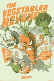 Poster Illustrata The Vegetables Revenge 61x91 5cm Pyramid PP35304 | Yourdecoration.co.uk