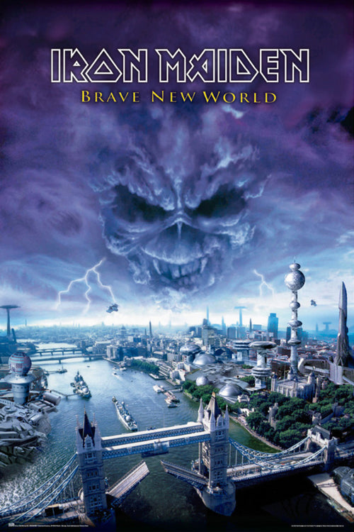 Poster Iron Maiden Brave New World 61x91 5cm Grupo Erik GPE5765 | Yourdecoration.co.uk