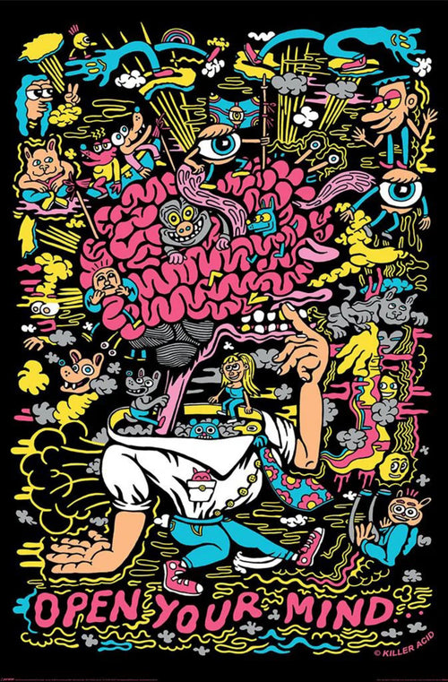 Poster Killer Acid Open Your Mind 61x91 5cm PP35434 | Yourdecoration.co.uk