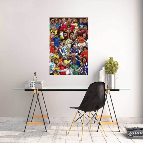 Poster Legendary Footballers 61x91 5cm Grupo Erik GPE5817 Sfeer | Yourdecoration.co.uk