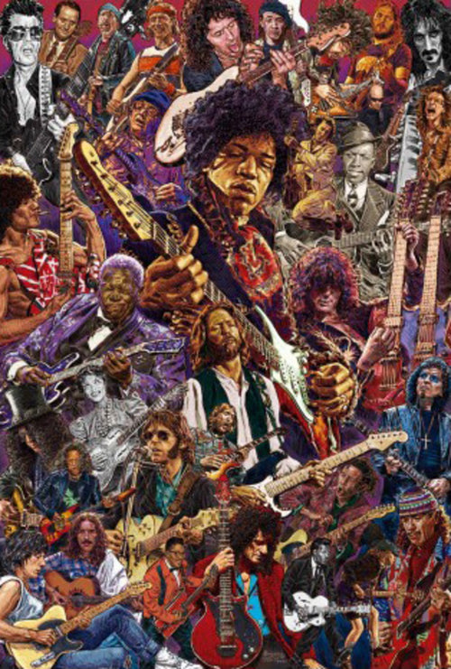 Poster Legendary Guitarists 61x91.5cm Grupo Erik GPE5841 | Yourdecoration.co.uk