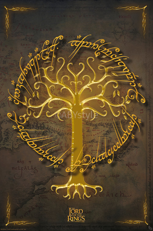 Poster Lord Of The Rings White Tree 61x91 5cm Abystyle GBYDCO655 | Yourdecoration.co.uk