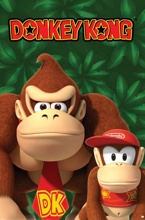 Poster Nintendo Donkey Kong And Diddy Kong 61x91 5cm PP2402574 | Yourdecoration.co.uk