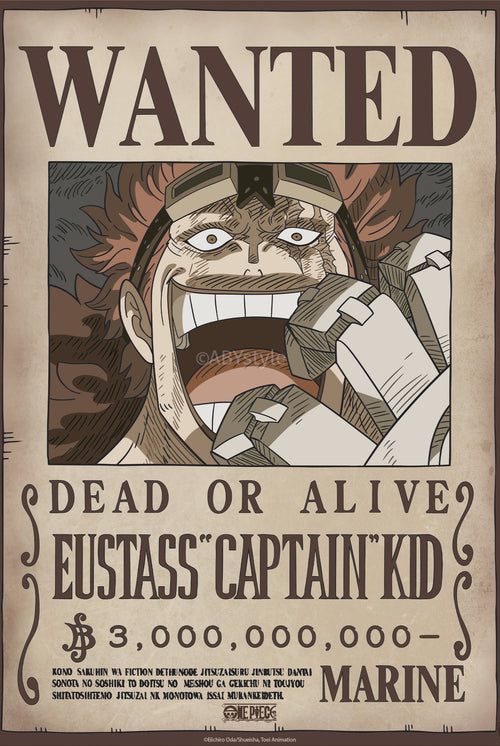 Poster One Piece Wanted Kid Wano 38x52cm GBYDCO638 | Yourdecoration.co.uk