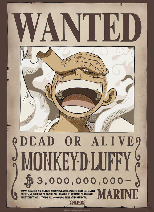 Poster One Piece Wanted Luffy Wano 38x52cm GBYDCO622 | Yourdecoration.co.uk