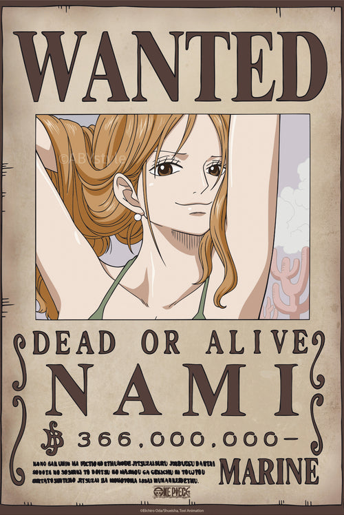 Poster One Piece Wanted Nami Wano 38x52cm GBYDCO642 | Yourdecoration.co.uk