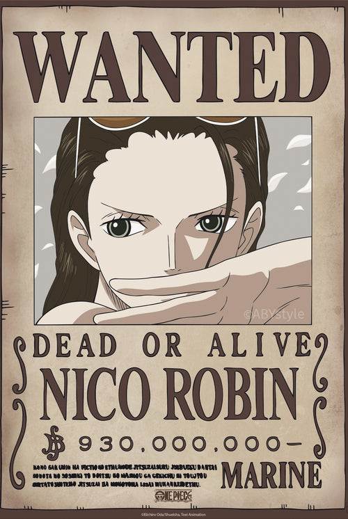 Poster One Piece Wanted Nico Robin Wano 38x52cm Abystyle GBYDCO644 | Yourdecoration.co.uk