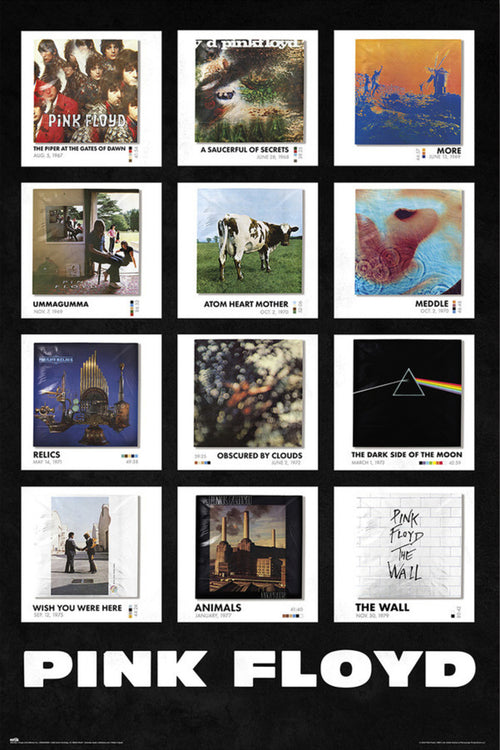 Poster Pink Floyd Covers 61x91 5cm Grupo Erik GPE5780 | Yourdecoration.co.uk