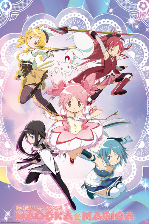 Poster Puella Magi Madoka Magica Group 61x91 5cm Abystyle GBYDCO335 | Yourdecoration.co.uk