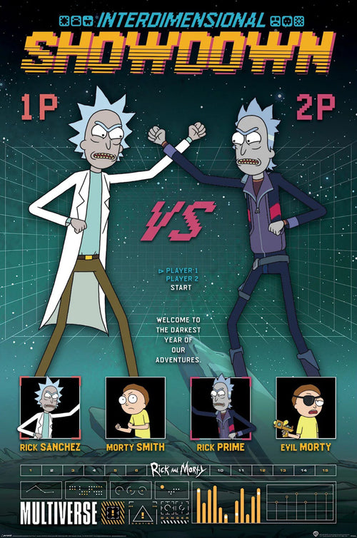 Poster Rick And Morty Showdown 61x91 5cm PP35425 | Yourdecoration.co.uk