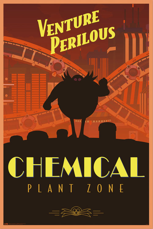 Poster Sonic The Hedgehog Venture Perilous Chemical Plant Zone 61x91 5cm Grupo Erik GPE5809 | Yourdecoration.co.uk