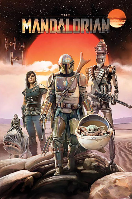 Poster Star Wars The Mandalorian Group 61x91 5cm Pyramid PP34642 | Yourdecoration.co.uk