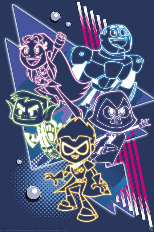 Poster Teen Titans Neon Titans 61x91 5cm Abystyle GBYDCO416 | Yourdecoration.co.uk