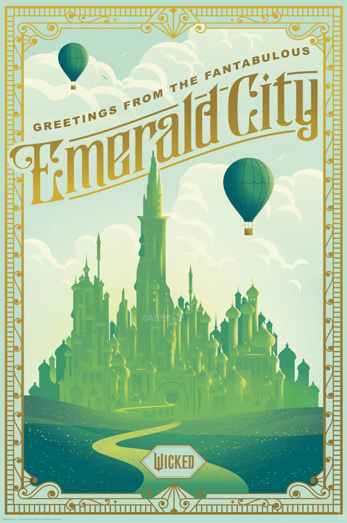 Poster Wicked Emerald City 61x91 5cm Abystyle GBYDCO702 | Yourdecoration.co.uk