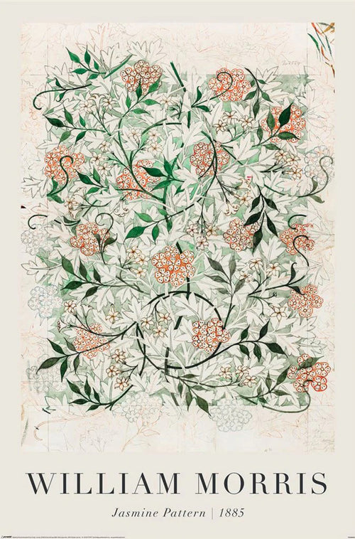 Poster William Morris Jasmine In Progress 61x91 5cm PP2400692 | Yourdecoration.co.uk