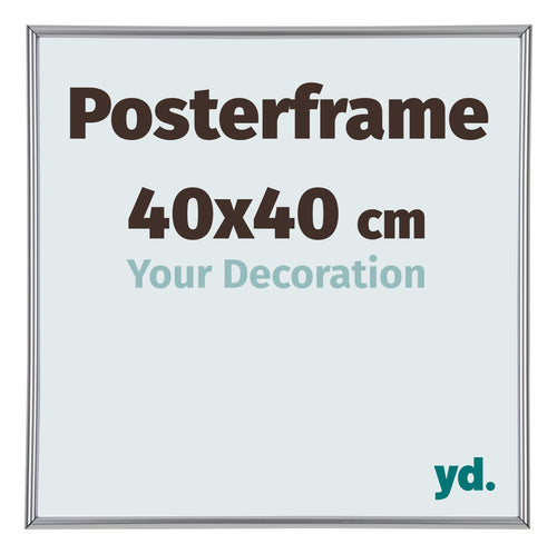 Posterframe 40x40cm Silver Plastic Paris Size | Yourdecoration.co.uk