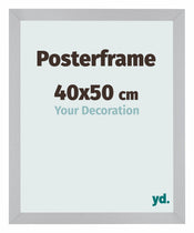 Posterframe 40x50cm Silver MDF Parma Size | Yourdecoration.co.uk