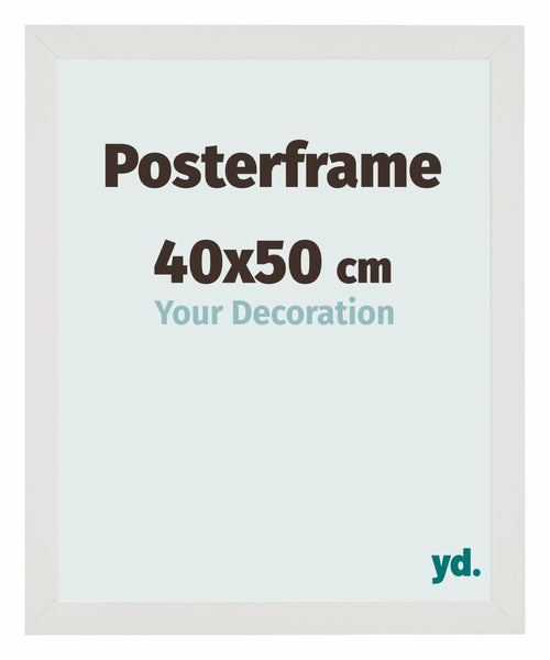 Posterframe 40x50cm White Mat MDF Parma Size | Yourdecoration.co.uk