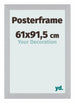 Posterframe 61x91,5cm Silver MDF Parma Size | Yourdecoration.co.uk