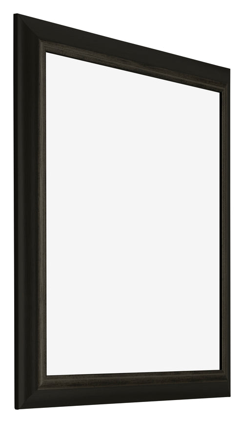 Sheffield Wooden Photo Frame 20x20cm Black Gold Swept Front Oblique | Yourdecoration.co.uk