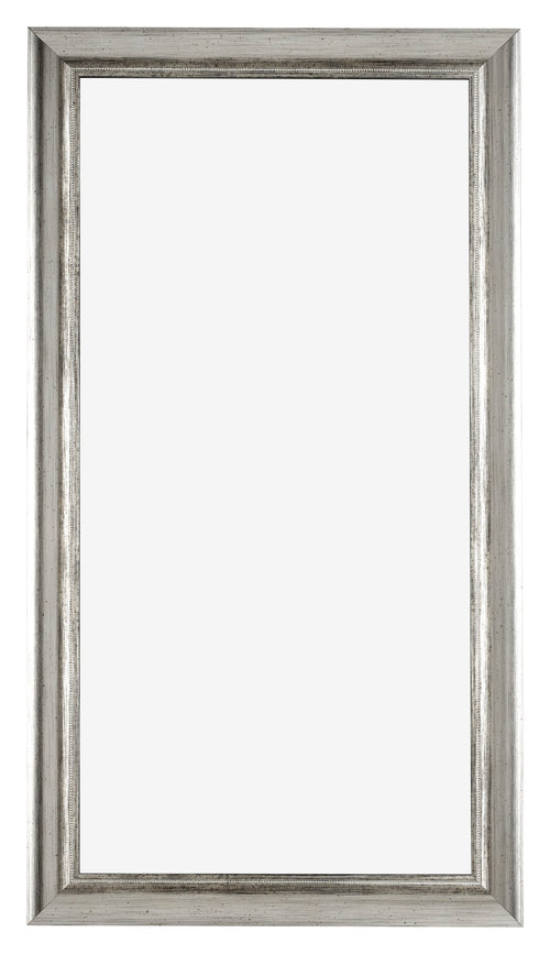 Sheffield Wooden Photo Frame 20x40cm Silver Black Swept Front | Yourdecoration.co.uk