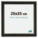 Sheffield Wooden Photo Frame 25x25cm Black Gold Swept Front Size | Yourdecoration.co.uk