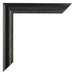 Sheffield Wooden Photo Frame 29 7x42cm A3 Black Gold Swept Detail Corner | Yourdecoration.co.uk