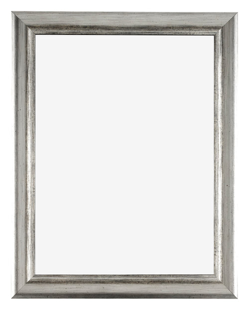 Sheffield Wooden Photo Frame 30x40cm Silver Black Swept Front | Yourdecoration.co.uk