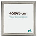 Sheffield Wooden Photo Frame 45x45cm Silver Black Swept Front Size | Yourdecoration.co.uk