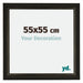 Sheffield Wooden Photo Frame 55x55cm Black Gold Swept Front Size | Yourdecoration.co.uk