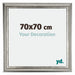 Sheffield Wooden Photo Frame 70x70cm Silver Black Swept Front Size | Yourdecoration.co.uk