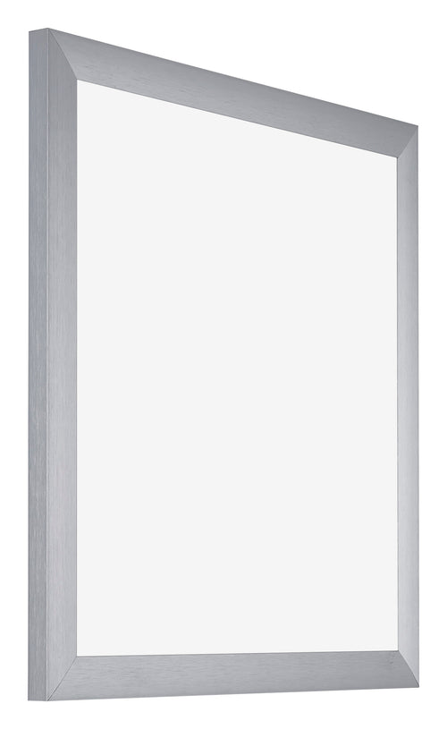 Tucson Aluminium Photo Frame 20x20cm Silver Brushed Front Oblique | Yourdecoration.co.uk