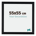 Tucson Aluminium Photo Frame 55x55cm Black Brushed Front Size | Yourdecoration.co.uk