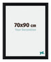 Tucson Aluminium Photo Frame 70x90cm Black Brushed Front Size | Yourdecoration.co.uk