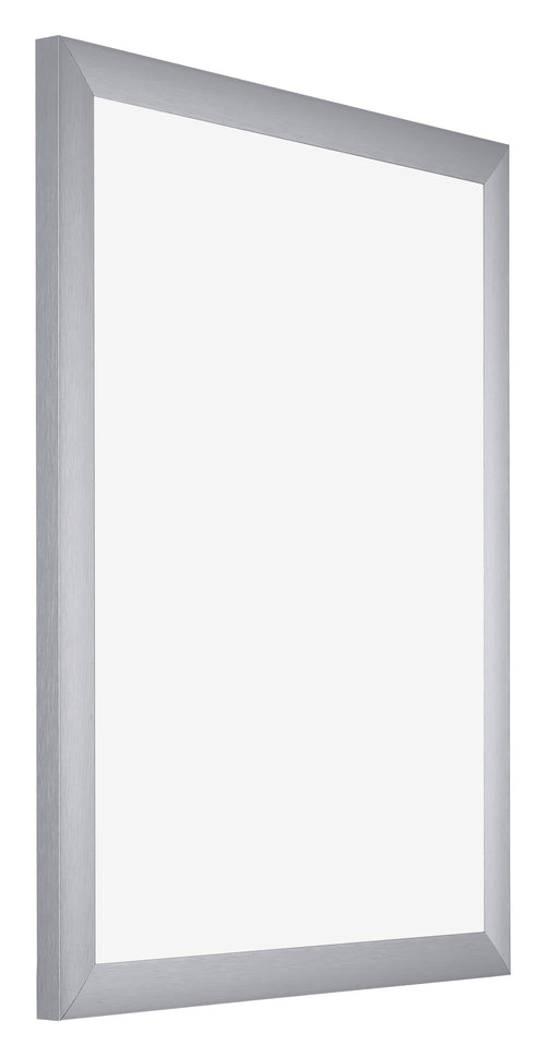 Tucson Aluminium Photo Frame 70x90cm Silver Brushed Front Oblique | Yourdecoration.co.uk