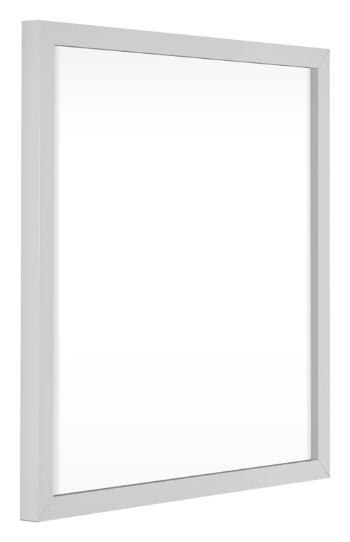 Virginia Aluminium Photo Frame 20x20cm White Front Oblique | Yourdecoration.co.uk