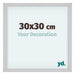 Virginia Aluminium Photo Frame 30x30cm White Front Size | Yourdecoration.co.uk