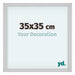 Virginia Aluminium Photo Frame 35x35cm White Front Size | Yourdecoration.co.uk