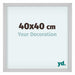 Virginia Aluminium Photo Frame 40x40cm White Front Size | Yourdecoration.co.uk