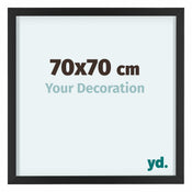 Virginia Aluminium Photo Frame 70x70cm Black Front Size | Yourdecoration.co.uk