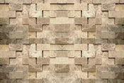 Wizard+Genius 3D Stone Wall Non Woven Wall Mural 384x260cm 8 Panels | Yourdecoration.co.uk