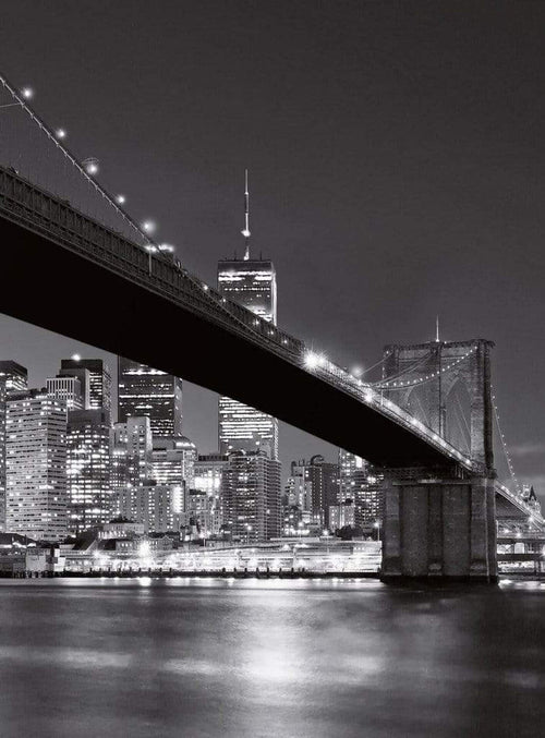 Wizard+Genius Brooklyn Bridge NY Non Woven Wall Mural 192x260cm 4 Panels | Yourdecoration.co.uk