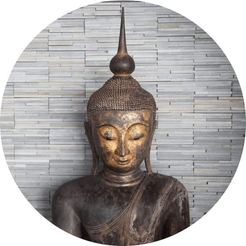 Wizard+Genius Thailand Buddha Non Woven Wall Mural 140x140cm Round | Yourdecoration.co.uk