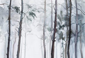 Wizard+Genius Watercolour Forest Non Woven Wall Mural 384x260cm 8 Panels | Yourdecoration.co.uk