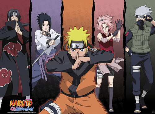 Naruto Shippuden Shippuden Group Nr 1 Poster 52X38cm | Yourdecoration.co.uk