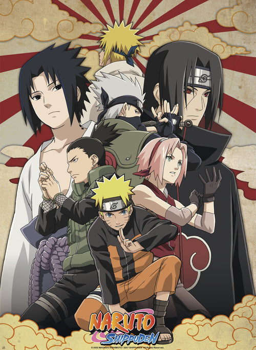 Naruto Shippuden Shippuden Group Nr 2 Poster 38X52cm | Yourdecoration.co.uk