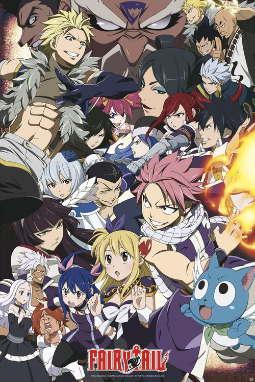 Fairy Tail Fairy Tail Vs Other Guilds Poster 61X91 5cm | Yourdecoration.co.uk