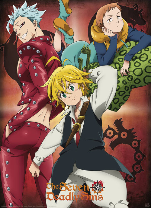 The Seven Deadly Sins Ban King And Meliodas Poster 38X52cm | Yourdecoration.co.uk